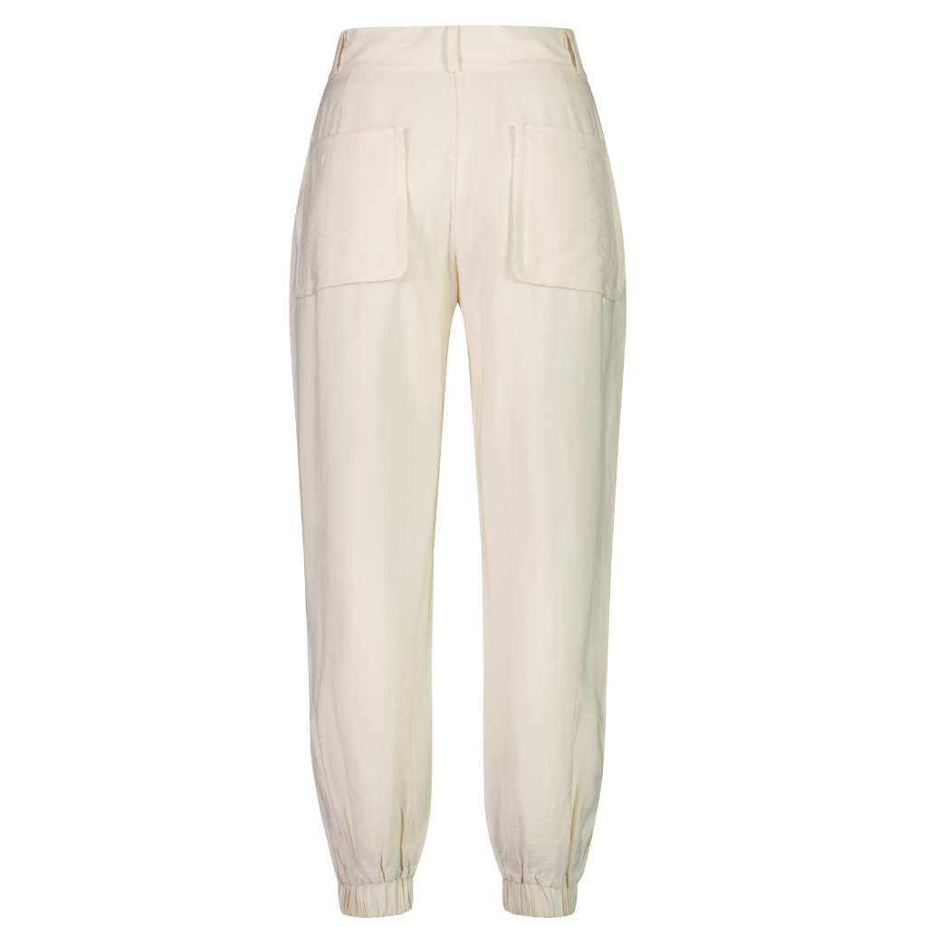 Coco Women&#39;s High Waisted Harem Pants - Coconut Milk