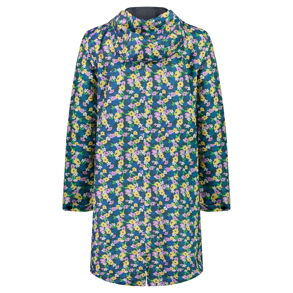 Debbie Women&#39;s Seam sealed Rain Coat - Floral Print