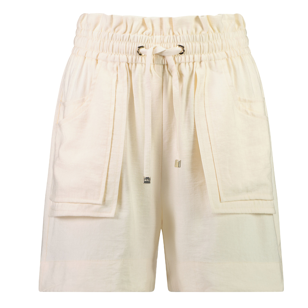 Jenna Women&#39;s Paperbag Shorts - Coconut Milk