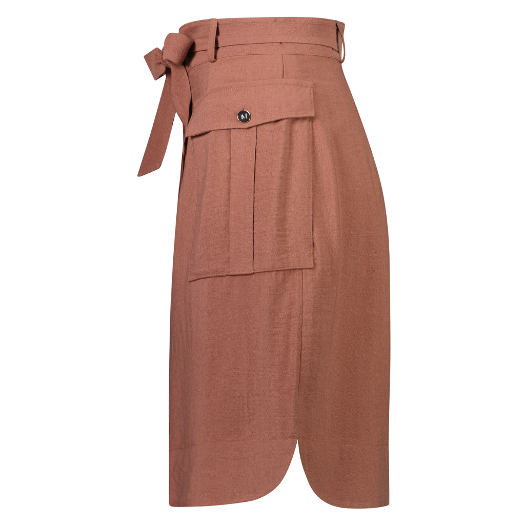 Lanii Women&#39;s Mid Length Skirt - Desert