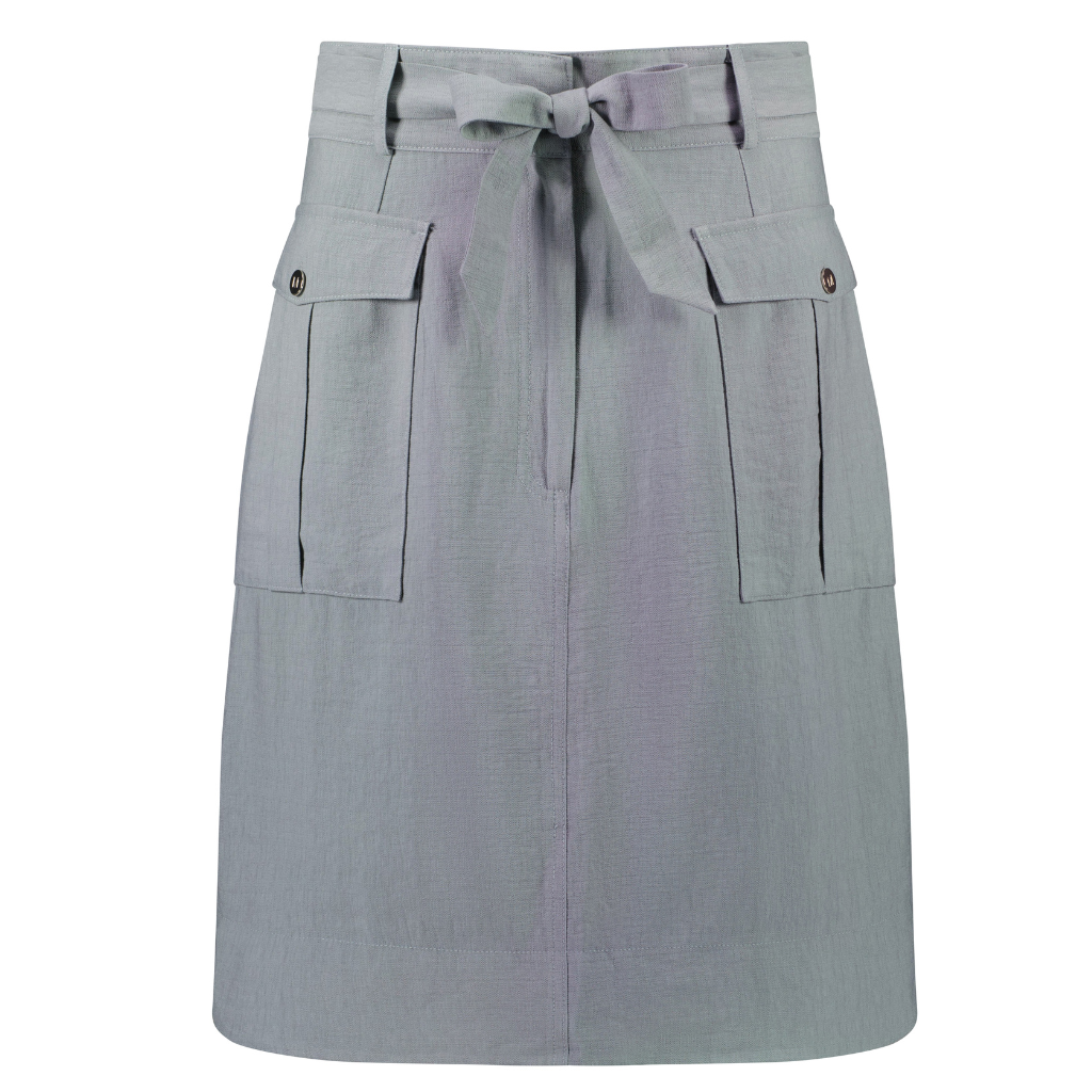 Lanii Women&#39;s Mid Length Skirt - Slate Grey