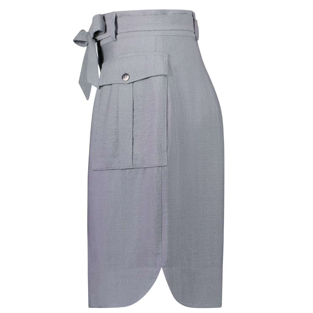 Lanii Women&#39;s Mid Length Skirt - Slate Grey