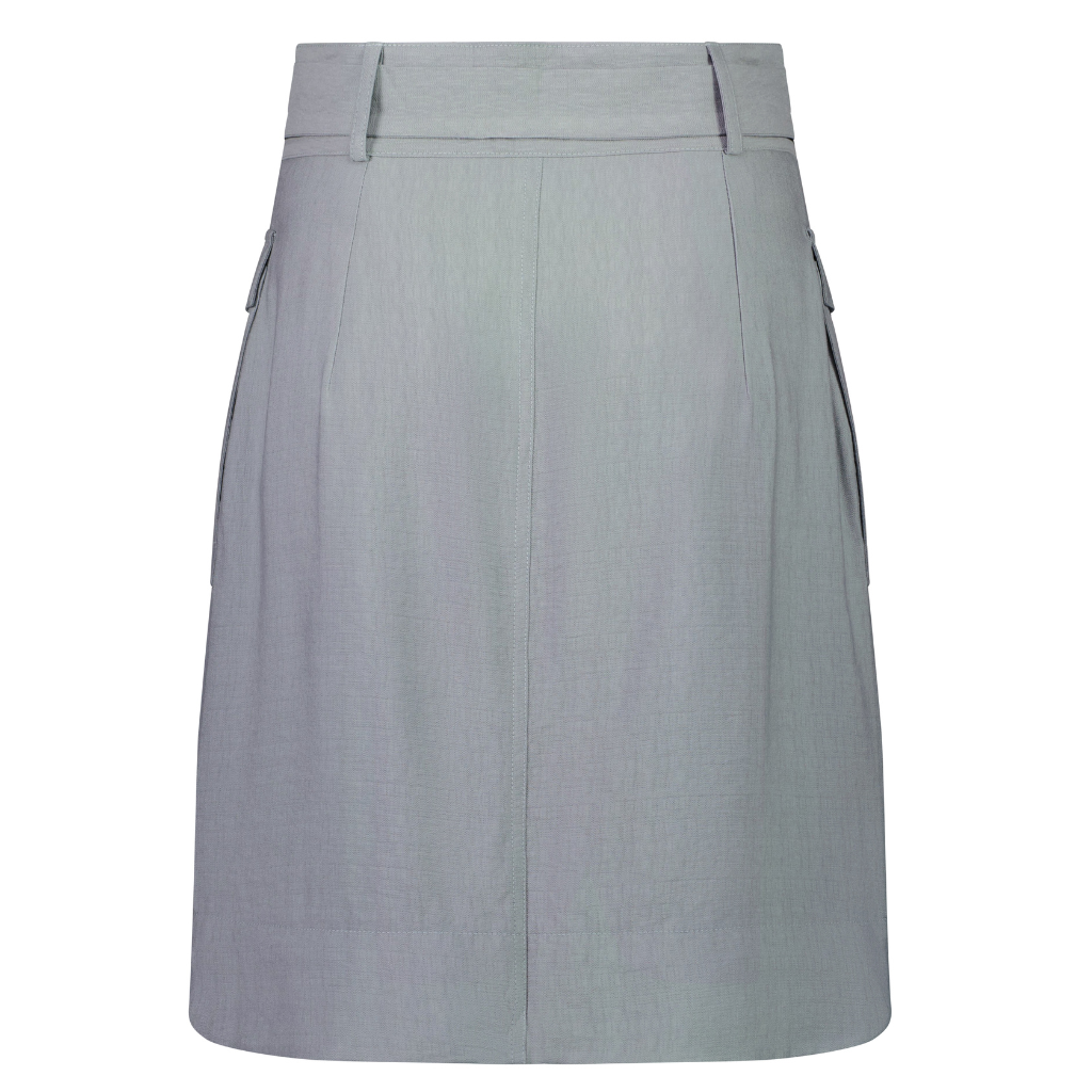 Lanii Women&#39;s Mid Length Skirt - Slate Grey