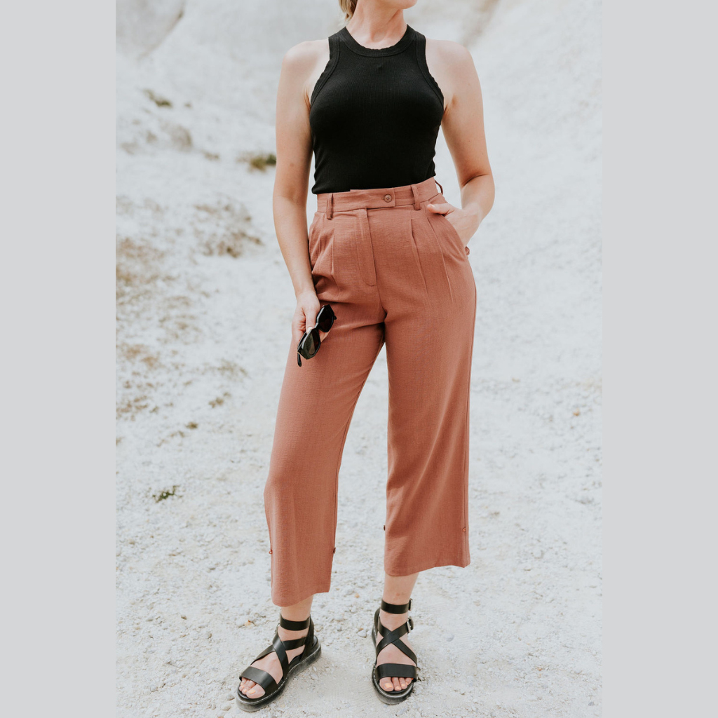 Shannon Women's Wide Leg/Harem Pants - Desert